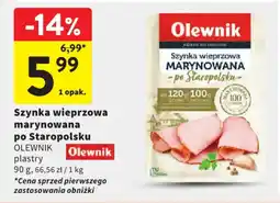 Intermarche Szynka wieprzowa marynowana po staropolsku olewnik oferta