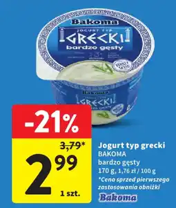 Intermarche Jogurt typ grecki bakoma oferta