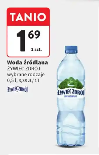 Woda źródlana żywiec zdrój