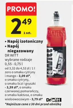 Intermarche Napój izotoniczny / napój niegazowany dr witt oferta