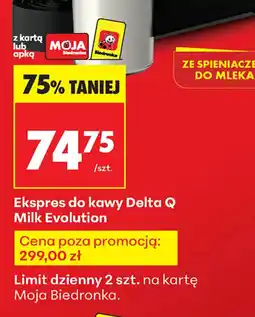 Biedronka Ekspres do kawy Delta Q Milk Evolution oferta