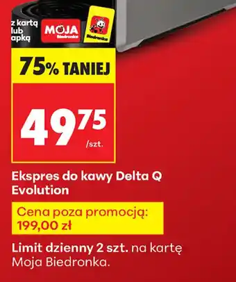 Biedronka Ekspres do kawy Delta Q Evolution oferta