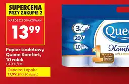 Biedronka Papier toaletowy Queen Komfort oferta