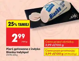 Biedronka Pierś gotowana z indyka oferta