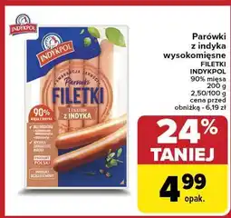 Carrefour Parówki filetki z indyka Indykpol oferta