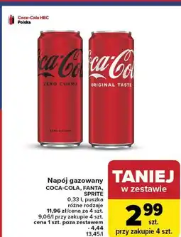 Carrefour Napój Coca-Cola Zero oferta