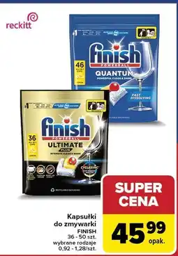 Carrefour Tabletki do zmywania lemon Finish Ultimate Plus oferta