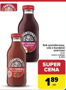 Carrefour Sok z buraków jabłkiem Dawtona oferta
