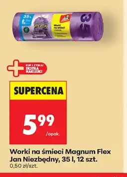 Biedronka Worki na śmieci Magnum Flex oferta