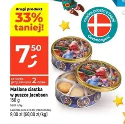 Dealz Maślane ciastka w puszce Jacobsen oferta