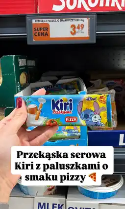Biedronka Przekąska serowa Kiri z paluszkami o smaku pizzy 35g oferta