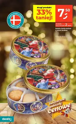 Dealz Duńskie ciastka maślane w puszce Jacobsen oferta