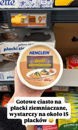 Biedronka Ciasto na placki ziemniaczane Henglein 1000g oferta