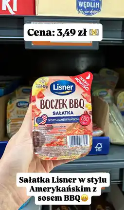 Biedronka Sałatka Lisner Boczek BBQ w stylu amerykańskim 140g oferta