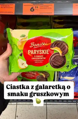 Biedronka Ciastka Paryskie Bonitki o smaku gruszkowym oferta