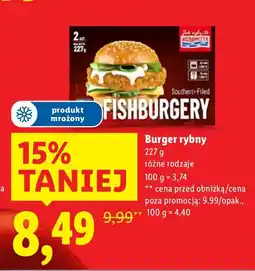 Lidl Burger rybny Southern-Fried Fishburgery Abramczyk oferta