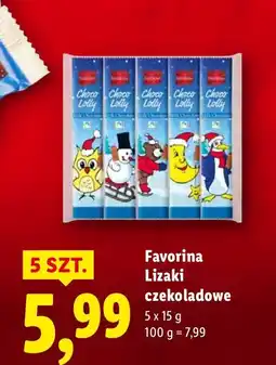 Lidl Lizaki czekoladowe 5 szt. Favorina oferta