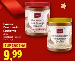Lidl Krem o smaku korzennym smooth Favorina oferta
