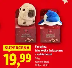 Lidl Maskotka świąteczna z cukierkami różne rodzaje Favorina oferta