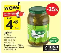 Intermarche Ogórki O LA LA! konserwowe oferta