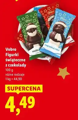 Lidl Figurki świąteczne z czekolady różne rodzaje Vobro oferta