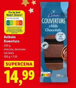 Lidl Czekolada Kuwertura mleczna Belbake oferta
