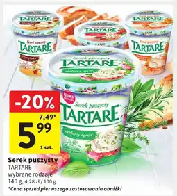 Intermarche Serek puszysty TARTARE wybrane rodzaje oferta