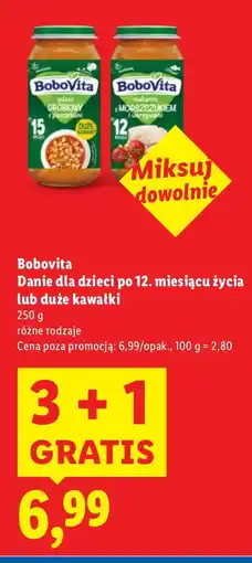 Lidl Danie dla dzieci po 12. miesiącu życia Bobovita oferta