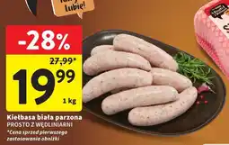 Intermarche Kiełbasa biała parzona PROSTO Z WĘDLINIARNI oferta