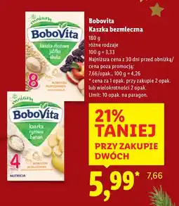 Lidl Kaszka bezmleczna Bobovita oferta
