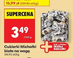Biedronka Cukierki Michałki białe na wagę Wawel oferta