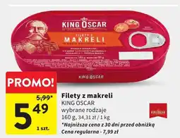 Intermarche Filety z makreli KING OSCAR wybrane rodzaje oferta