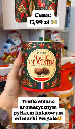 Dino Trufle Magic of Winter oblane aromatycznym pyłkiem kakaowym Pergale oferta