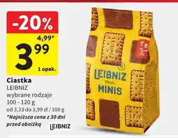 Intermarche Ciastka LEIBNIZ MINIS wybrane rodzaje oferta