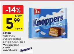 Intermarche Baton KNOPPERS wybrane rodzaje oferta