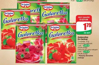 Galaretka o smaku malinowym Dr.Oetker