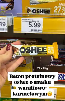 Dino Baton proteinowy vanilla&caramel Oshee 49g oferta