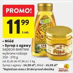 Intermarche Syrop z agawy SADECKI BARTNIK wybrane rodzaje 250-370g oferta