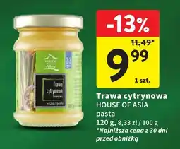 Intermarche Trawa cytrynowa HOUSE OF ASIA pasta 120g oferta