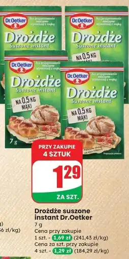 Dino Drożdże suszone instant Dr.Oetker oferta