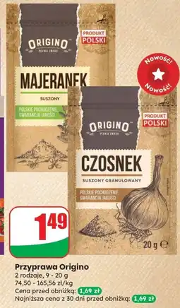 Dino Czosnek suszony granulowany Origino oferta