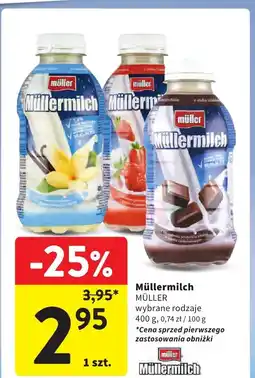 Intermarche Müllermilch wybrane rodzaje oferta