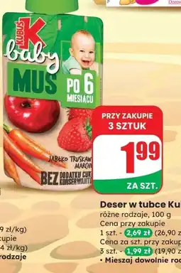 Dino Deser w tubce Baby różne rodzaje Kubuś oferta
