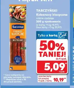 Kaufland TARZCYNSKI Kabanosy klasyczne oferta
