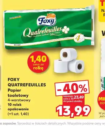 Kaufland Foxy Quatrefeuilles Papier toaletowy oferta