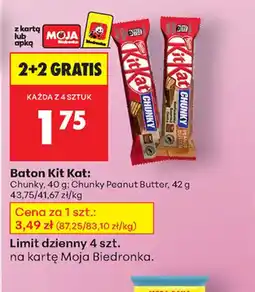 Biedronka Baton Kit Kat oferta