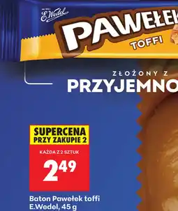 Biedronka Baton Pawełek toffi oferta