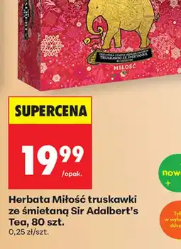 Biedronka Herbata Miłość truskawki ze śmietaną Sir Adalbert's Tea oferta