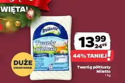 Netto Twaróg półtłusty Miletto 1 kg oferta