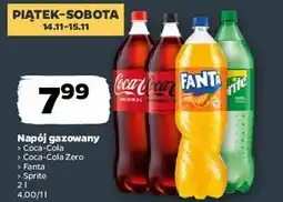 Netto Napój gazowany Coca-Cola Coca-Cola Zero Fanta Sprite 2 l oferta